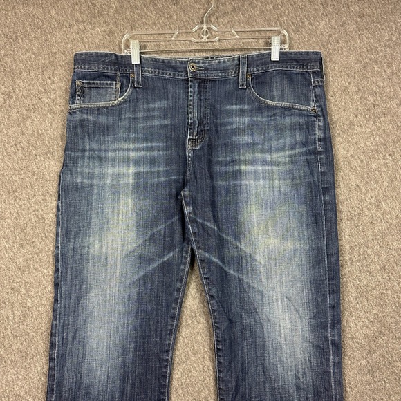 AG Adriano Goldschmied The Protégé Straight Leg Jeans Mens 40x34 Distressed - Picture 2 of 16